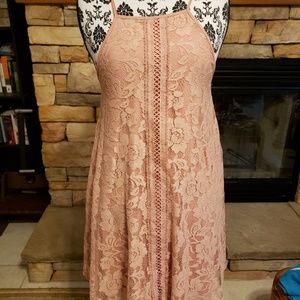 Papaya • Floral Lace Babydoll Dress